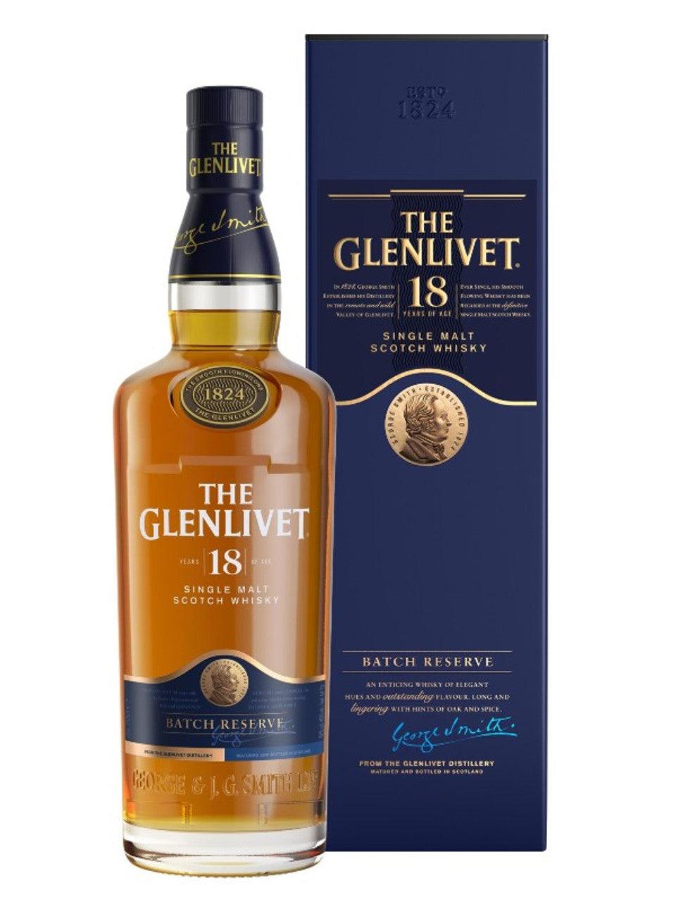 The Glenlivet 18 Year Old Single Malt Scotch Whisky - Double S Wine 