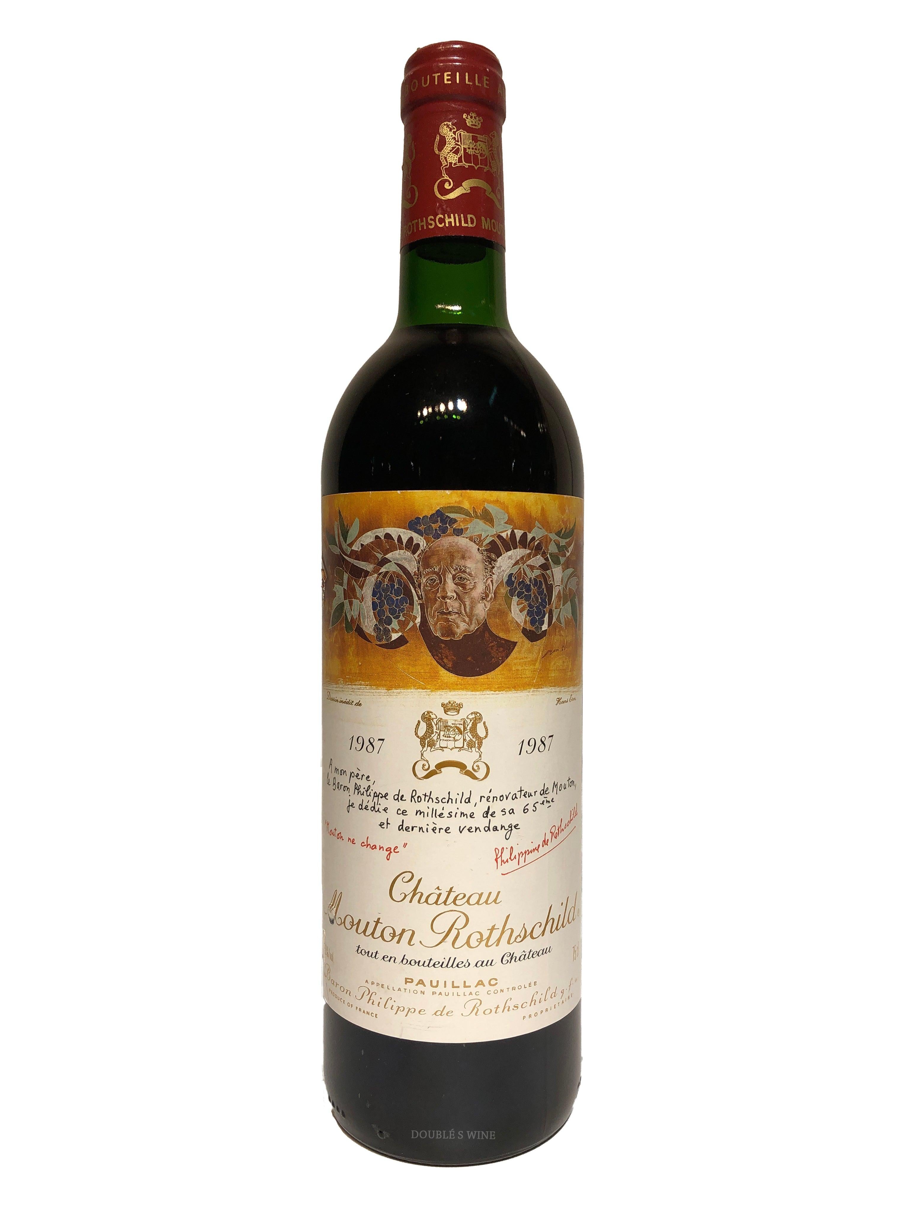 Château Mouton Rothschild 1987 (WS89) - Double S Wine 