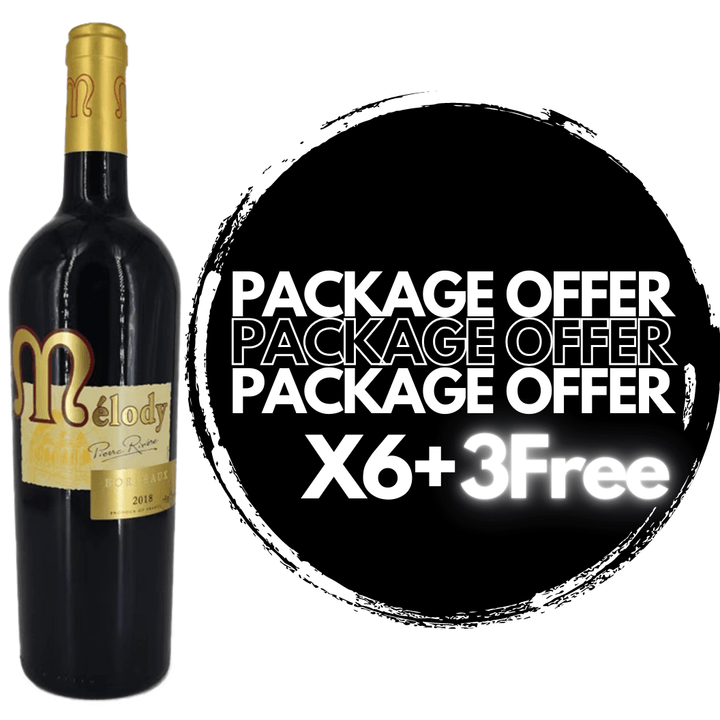 Melody Bordeaux Rouge (6+3Free Bottle Set) - Double S Wine 